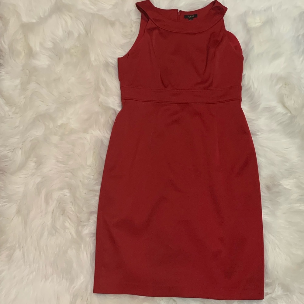 Red party dress